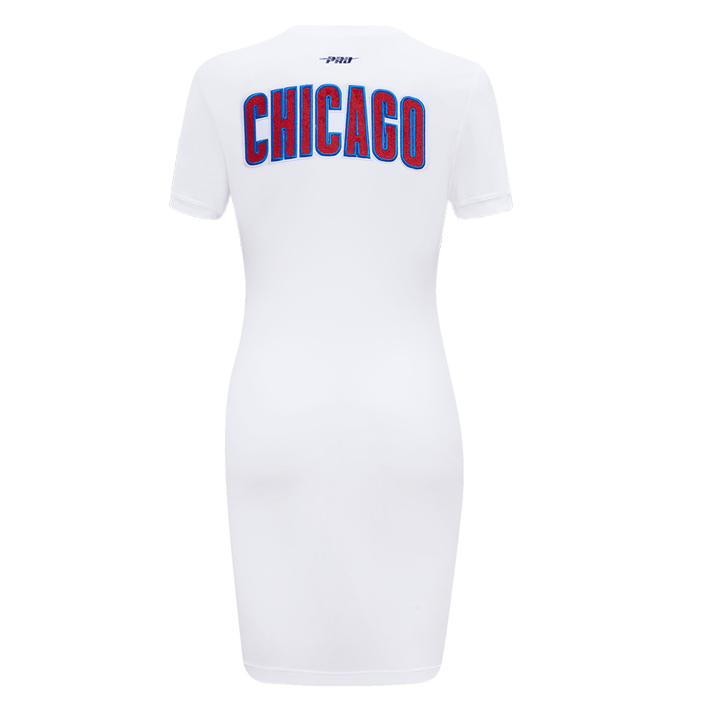 MLB CHICAGO CUBS CLASSIC WOMEN'S BODYCON DRESS (WHITE)