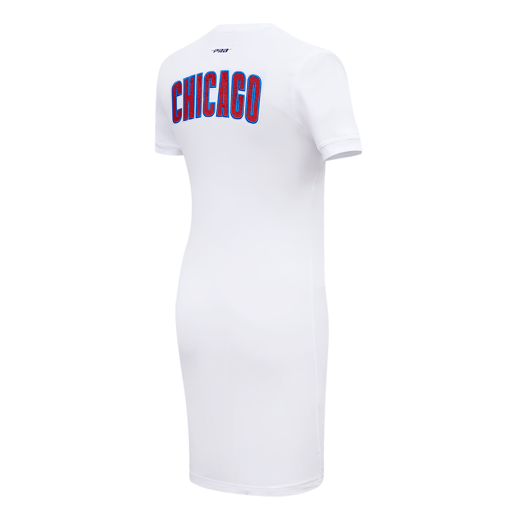 MLB CHICAGO CUBS CLASSIC WOMEN'S BODYCON DRESS (WHITE)