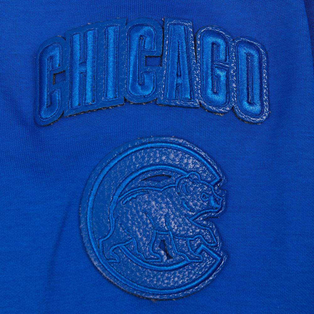 MLB CHICAGO CUBS TRIPLE TONAL WOMEN'S DOUBLE KNIT FULL ZIP HOODIE (ROYAL BLUE)