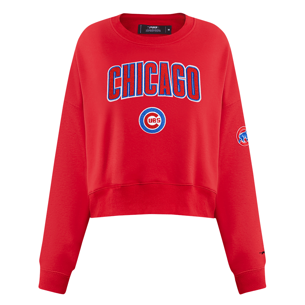 MLB CHICAGO CUBS CLASSIC WOMEN'S CREWNECK (RED)