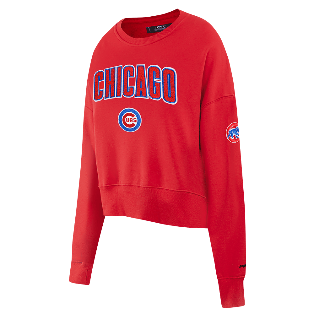 MLB CHICAGO CUBS CLASSIC WOMEN'S CREWNECK (RED)