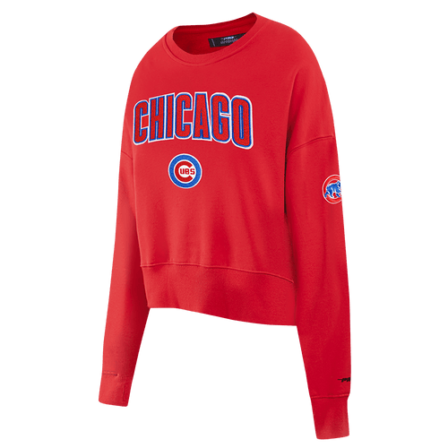 MLB CHICAGO CUBS CLASSIC WOMEN'S CREWNECK (RED)