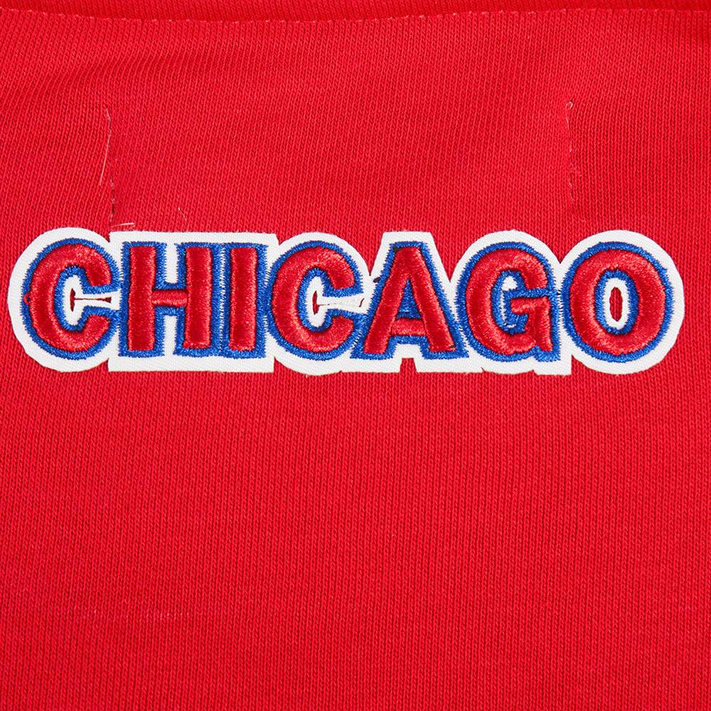 MLB CHICAGO CUBS CLASSIC WOMEN'S CREWNECK (RED)