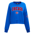 MLB CHICAGO CUBS CLASSIC WOMEN'S CREWNECK (ROYAL BLUE)
