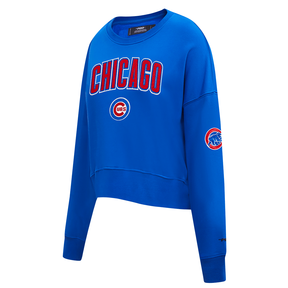 MLB CHICAGO CUBS CLASSIC WOMEN'S CREWNECK (ROYAL BLUE)
