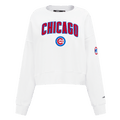 MLB CHICAGO CUBS CLASSIC WOMEN'S CREWNECK (WHITE)