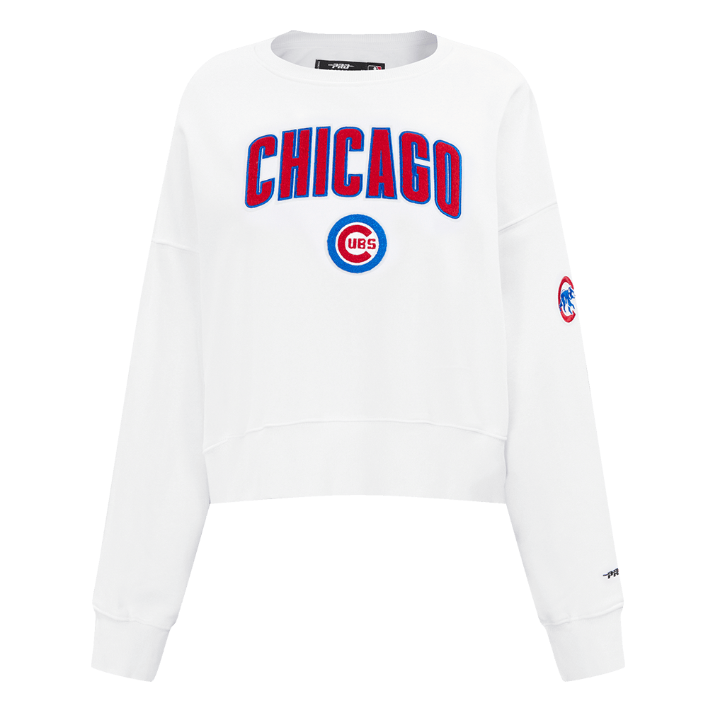 MLB CHICAGO CUBS CLASSIC WOMEN'S CREWNECK (WHITE)