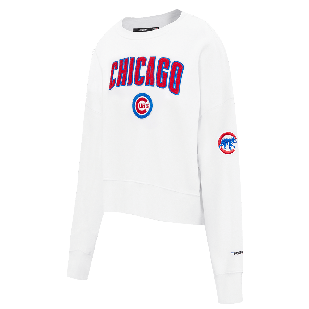 MLB CHICAGO CUBS CLASSIC WOMEN'S CREWNECK (WHITE)