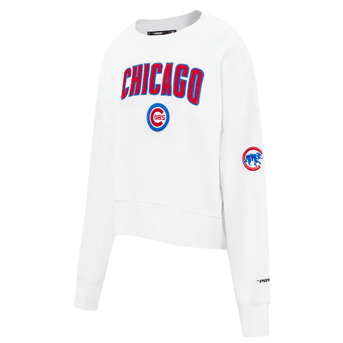MLB CHICAGO CUBS CLASSIC WOMEN'S CREWNECK (WHITE)