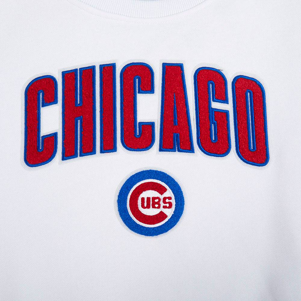 MLB CHICAGO CUBS CLASSIC WOMEN'S CREWNECK (WHITE)