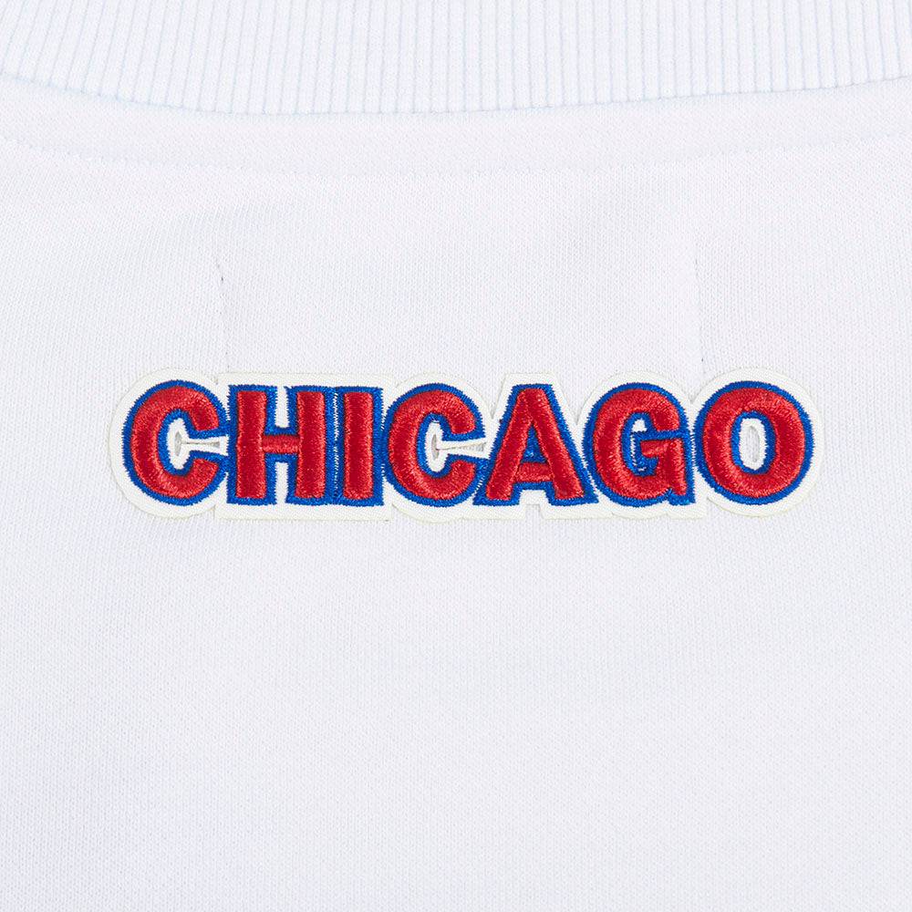 MLB CHICAGO CUBS CLASSIC WOMEN'S CREWNECK (WHITE)