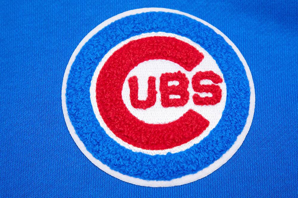 MLB CHICAGO CUBS CLASSIC WOMEN'S CROPPED PULLOVER HOODIE (ROYAL BLUE)