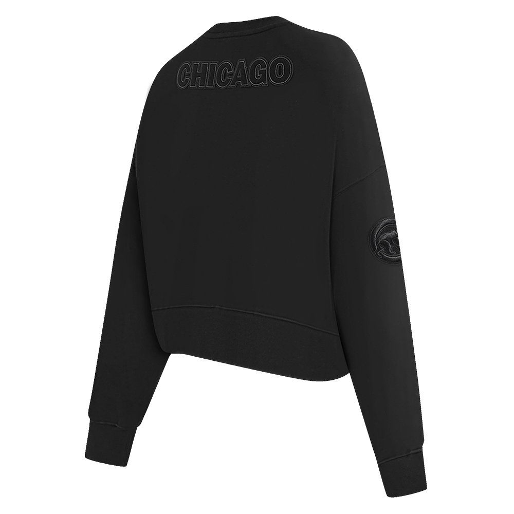 MLB CHICAGO CUBS NEUTRAL WOMEN'S CREWNECK (BLACK)