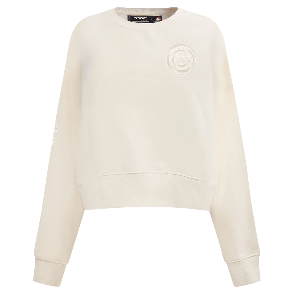 MLB CHICAGO CUBS NEUTRAL WOMEN'S CREWNECK (EGGSHELL)