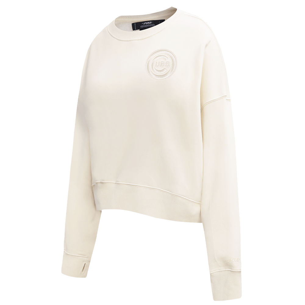 MLB CHICAGO CUBS NEUTRAL WOMEN'S CREWNECK (EGGSHELL)