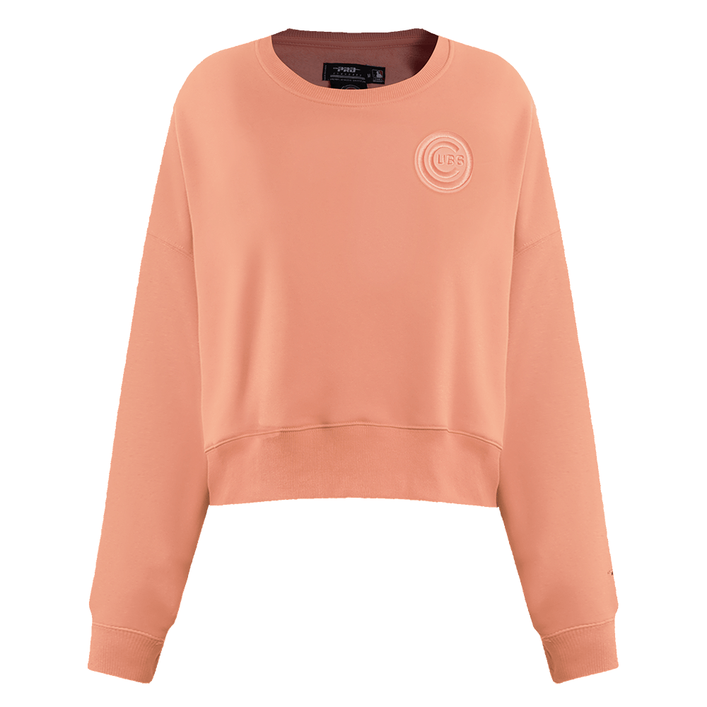 MLB CHICAGO CUBS NEUTRAL FLEECE CREWNECK (GUAVA)