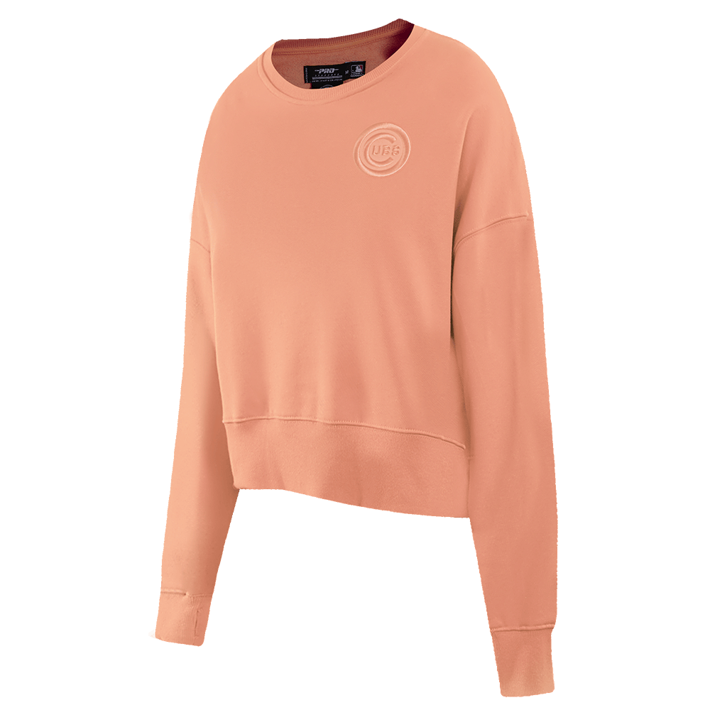 MLB CHICAGO CUBS NEUTRAL FLEECE CREWNECK (GUAVA)