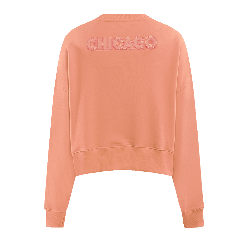 MLB CHICAGO CUBS NEUTRAL FLEECE CREWNECK (GUAVA)