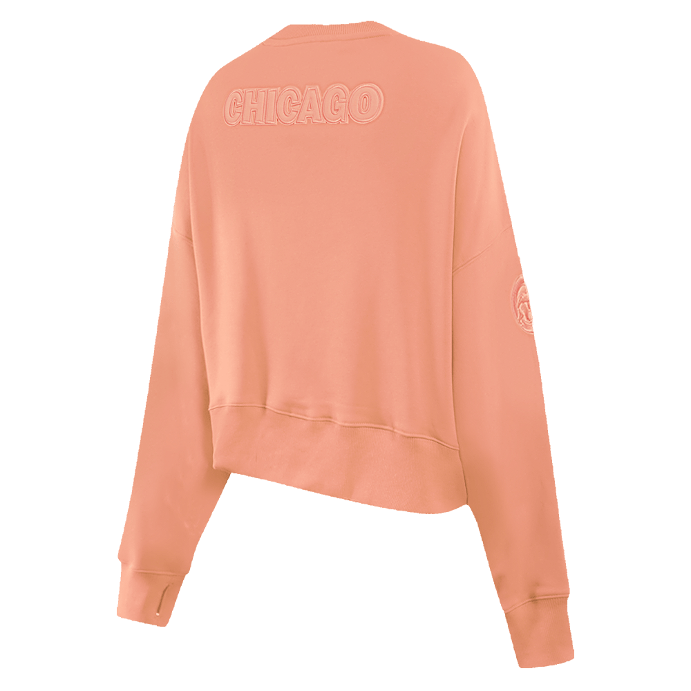 MLB CHICAGO CUBS NEUTRAL FLEECE CREWNECK (GUAVA)