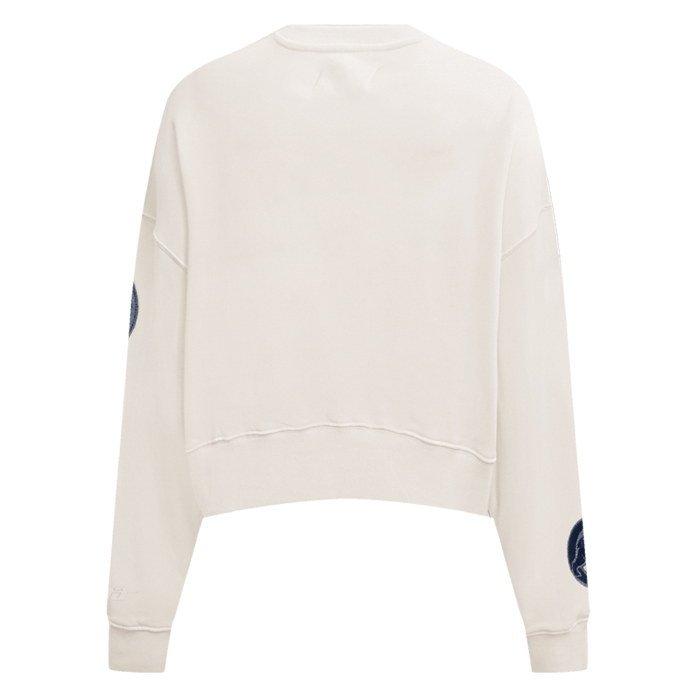 MLB CHICAGO CUBS VARSITY BLUES WOMEN'S CREWNECK (LINEN)