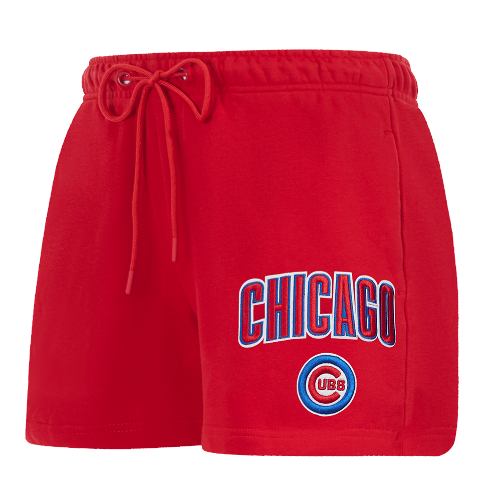 MLB CHICAGO CUBS CLASSIC WOMEN'S FLEECE SHORT (RED)