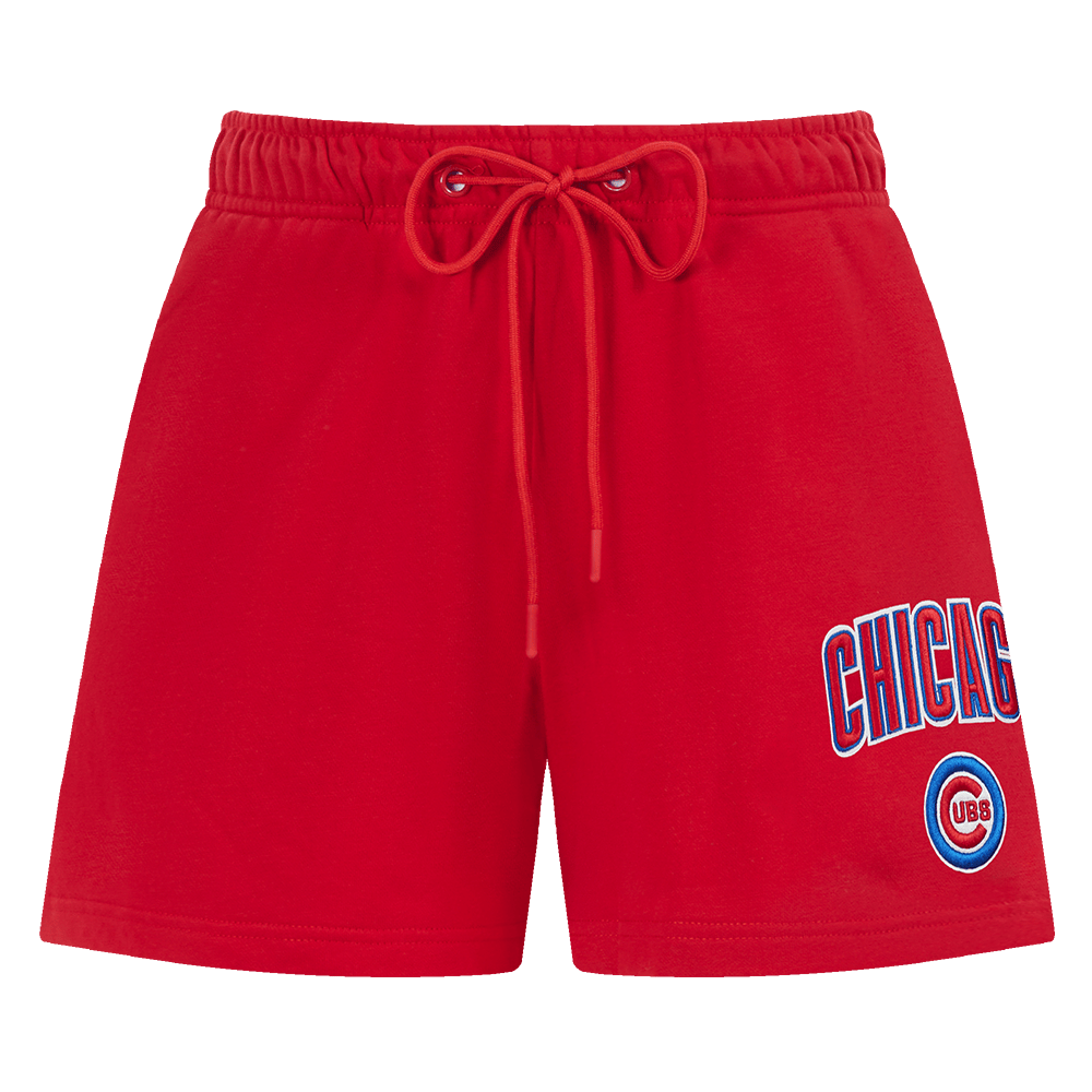 MLB CHICAGO CUBS CLASSIC WOMEN'S FLEECE SHORT (RED)