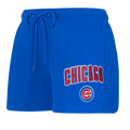 MLB CHICAGO CUBS CLASSIC WOMEN'S FLEECE SHORT (ROYAL BLUE)