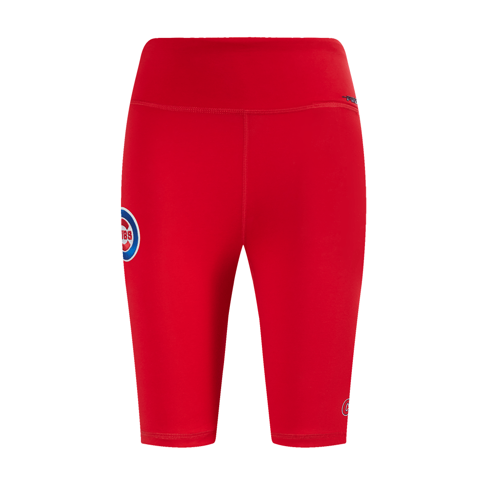 MLB CHICAGO CUBS CLASSIC WOMEN'S COTTON BIKE SHORT (RED)