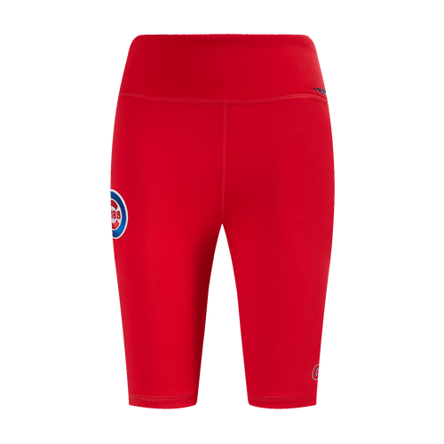 MLB CHICAGO CUBS CLASSIC WOMEN'S COTTON BIKE SHORT (RED)