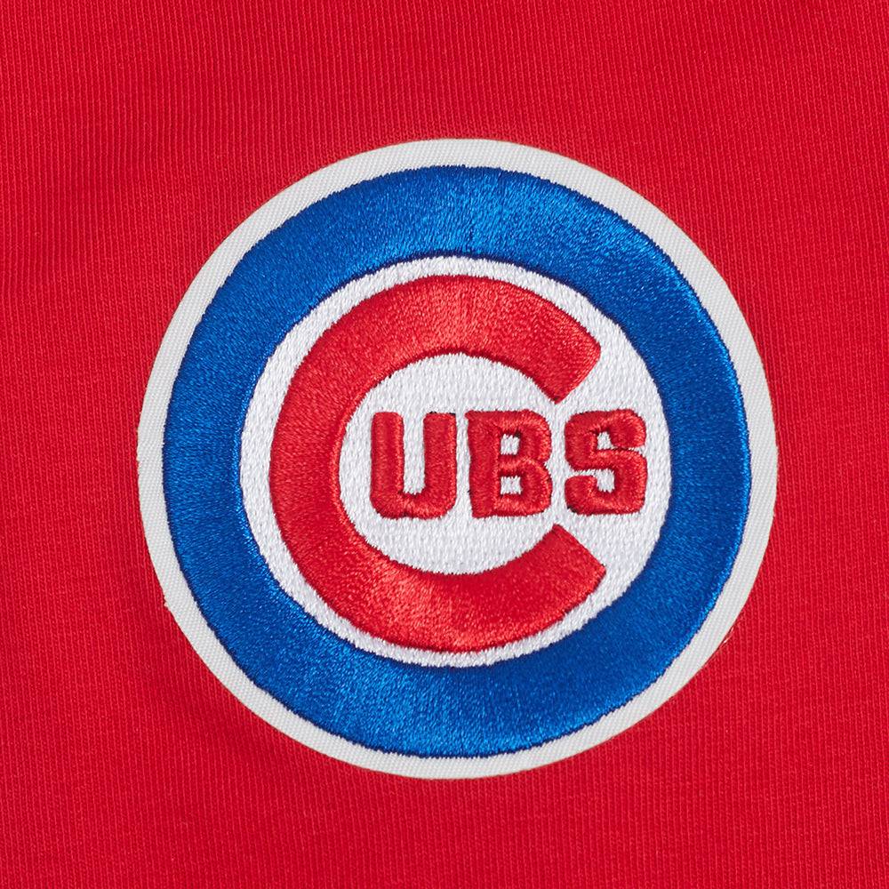 PANTALÓN CORTO CICLISTA CLÁSICO DE ALGODÓN PARA MUJER MLB CHICAGO CUBS (ROJO)