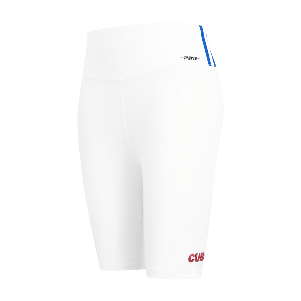 MLB CHICAGO CUBS CLASSIC WOMEN'S COTTON BIKE SHORT (WHITE)