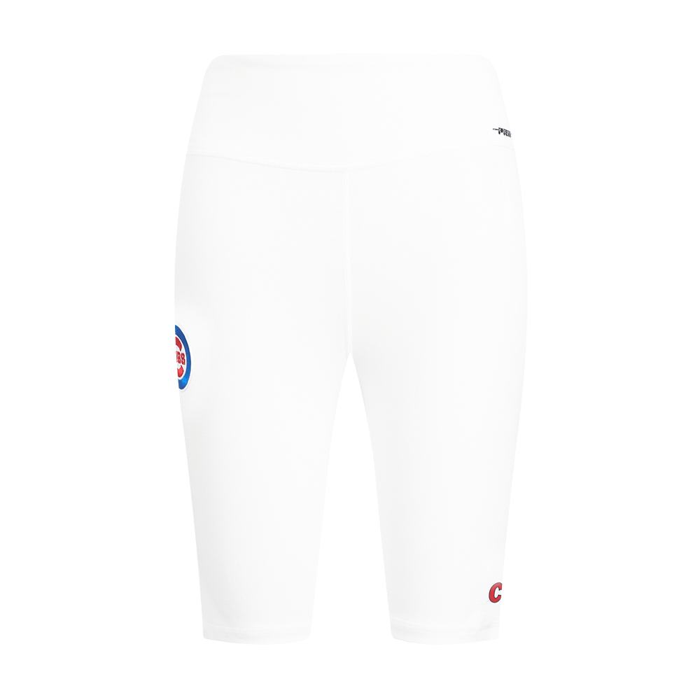 MLB CHICAGO CUBS CLASSIC WOMEN'S COTTON BIKE SHORT (WHITE)