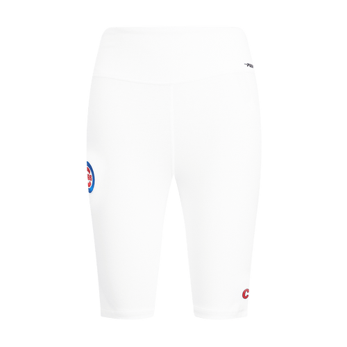 MLB CHICAGO CUBS CLASSIC WOMEN'S COTTON BIKE SHORT (WHITE)