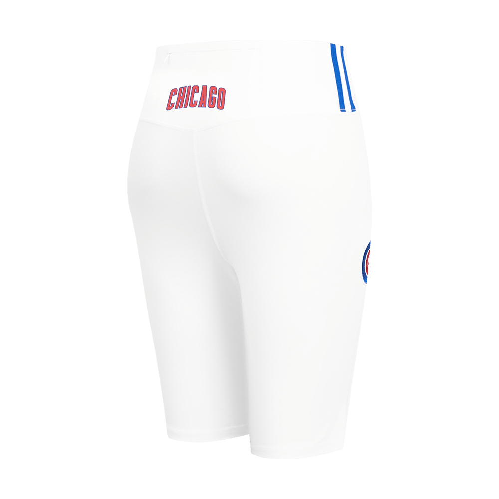 MLB CHICAGO CUBS CLASSIC WOMEN'S COTTON BIKE SHORT (WHITE)