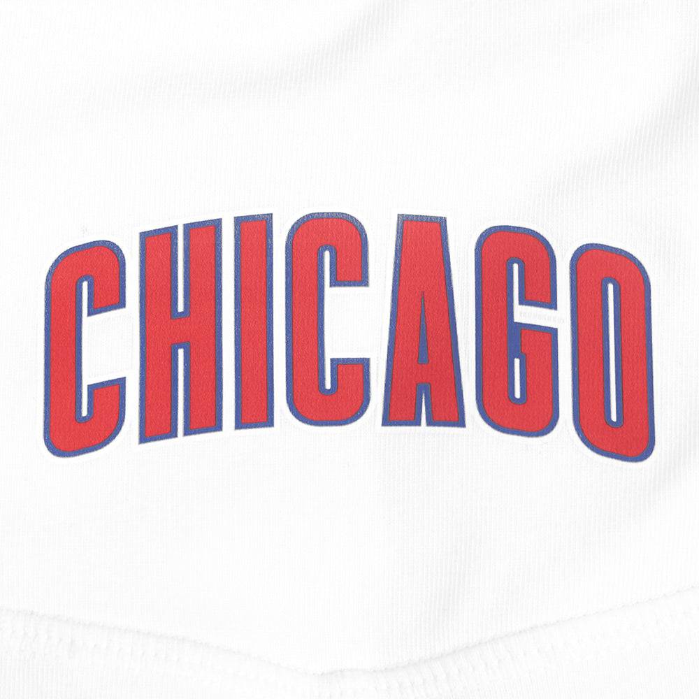 MLB CHICAGO CUBS CLASSIC WOMEN'S COTTON BIKE SHORT (WHITE)