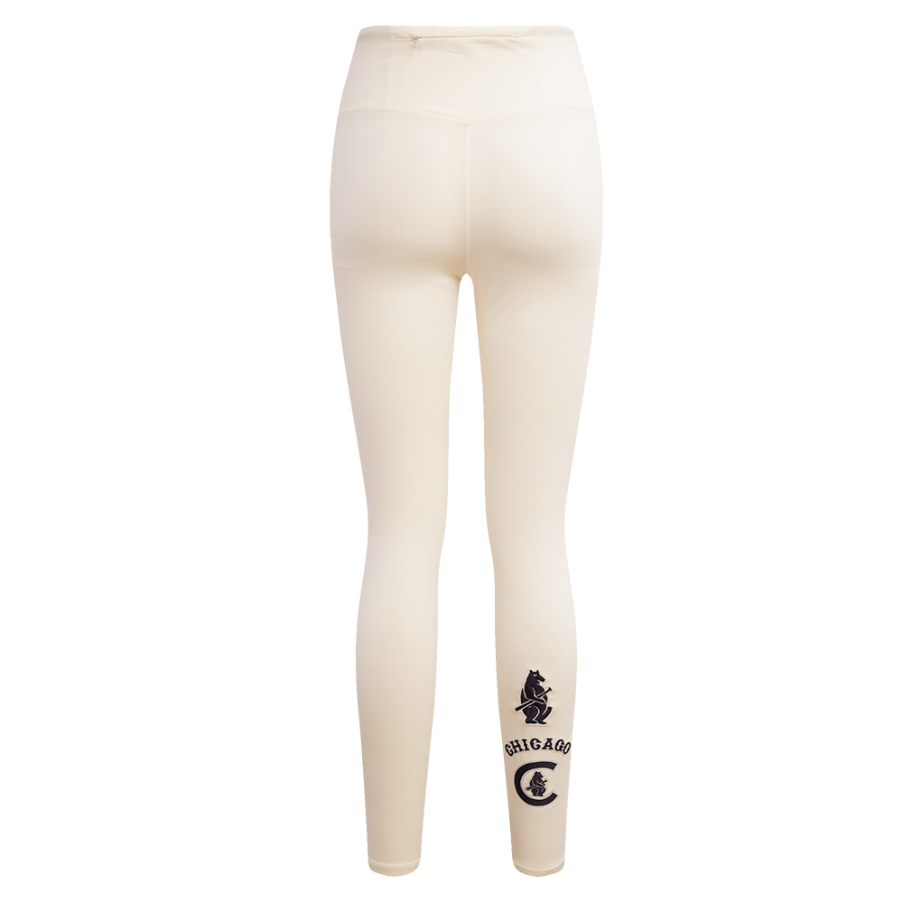 LEGGING DE JERSEY RETRO CLÁSICO DE MUJER MLB CHICAGO CUBS (BLANCO HUESO)