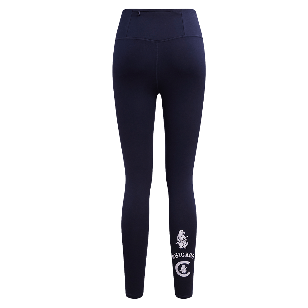 LEGGING DE JERSEY RETRO CLÁSICO DE MUJER MLB CHICAGO CUBS (AZUL MARINO NOCHE)