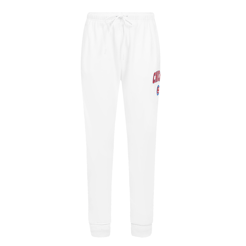 MLB CHICAGO CUBS CLASSIC WOMEN'S FLEECE SWEATPANT (WHITE)