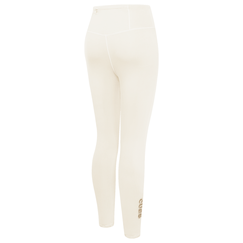 LEGGING DE JERSEY NEUTRO PARA MUJER MLB CHICAGO CUBS (BLANCO HUESO)