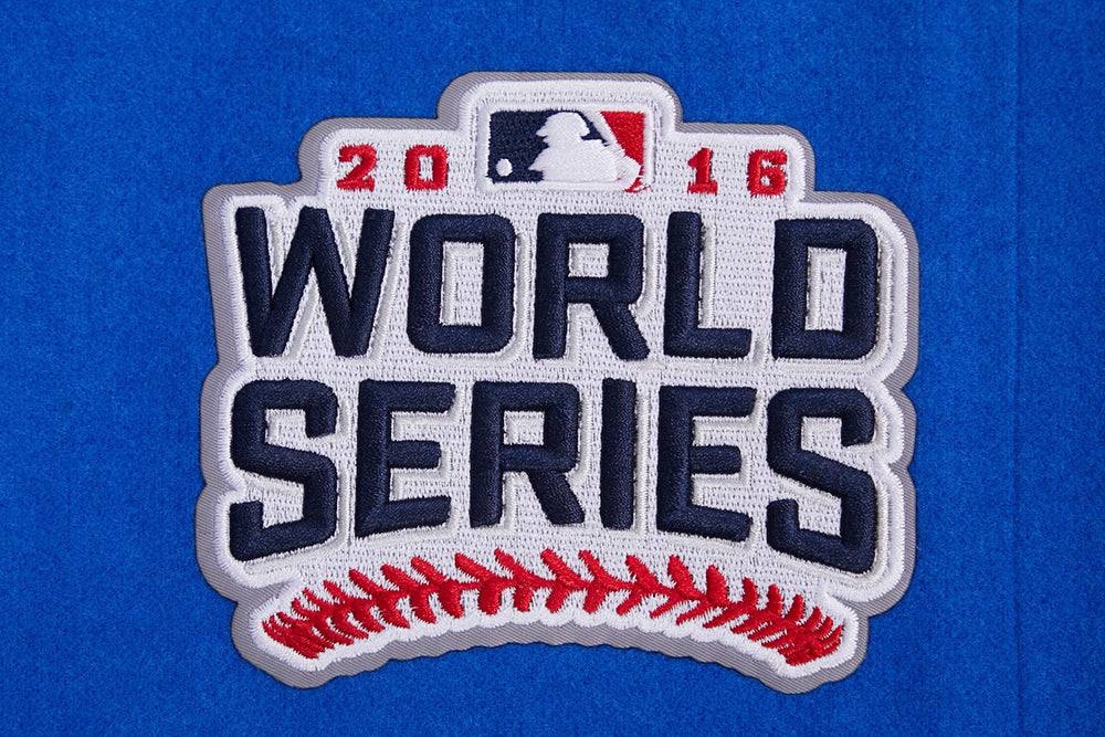 MLB CHICAGO CUBS MASHUP WOOL WOMEN'S VARSITY JACKET (ROYAL BLUE/RED)