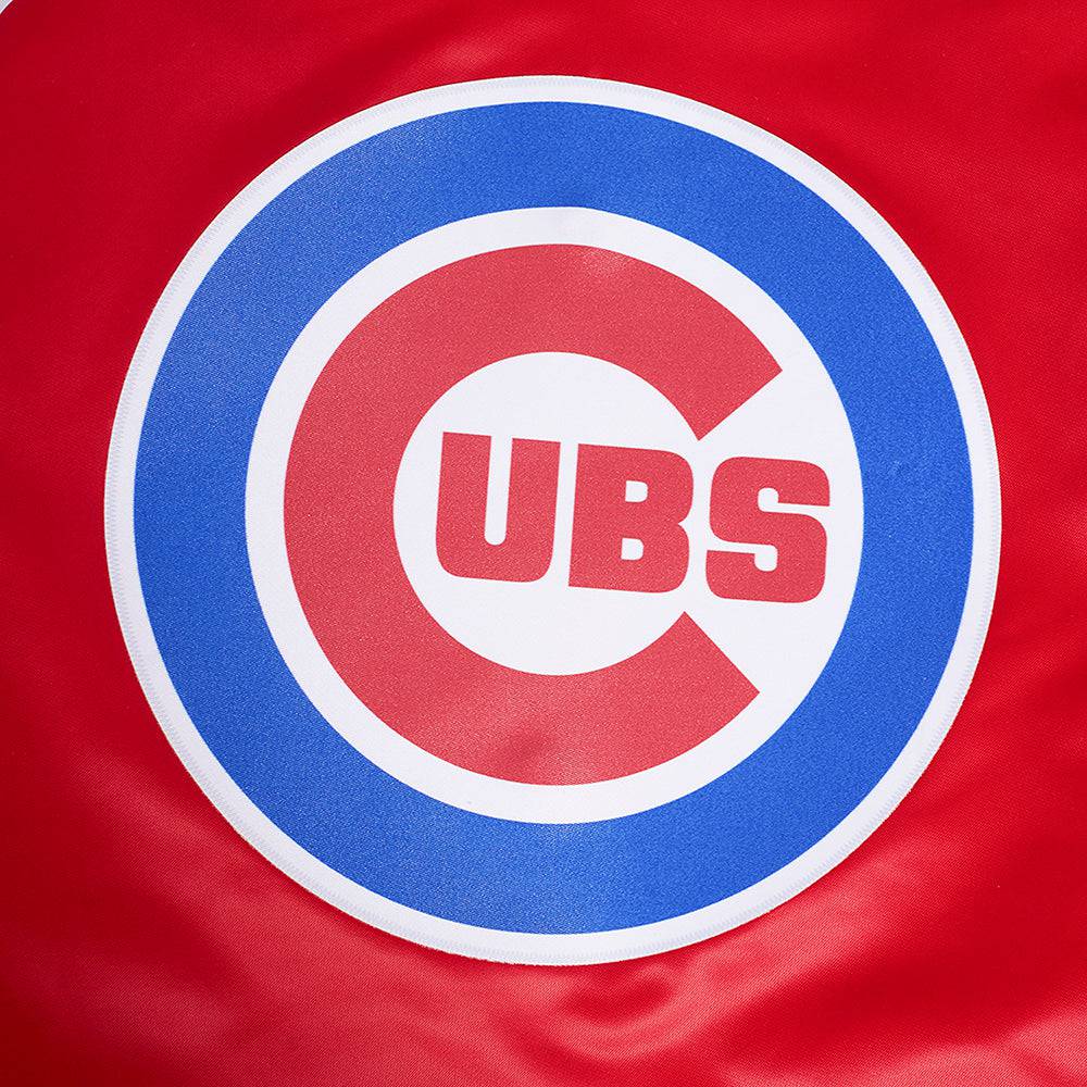 MLB CHICAGO CUBS CLASSIC WOMEN'S SATIN JACKET (RED)