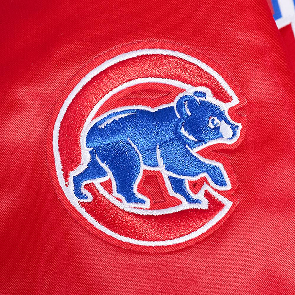 MLB CHICAGO CUBS CLASSIC WOMEN'S SATIN JACKET (RED)