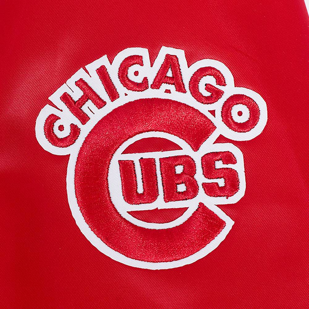 MLB CHICAGO CUBS CLASSIC WOMEN'S SATIN JACKET (RED)