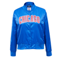 MLB CHICAGO CUBS CLASSIC WOMEN'S SATIN JACKET (ROYAL BLUE)