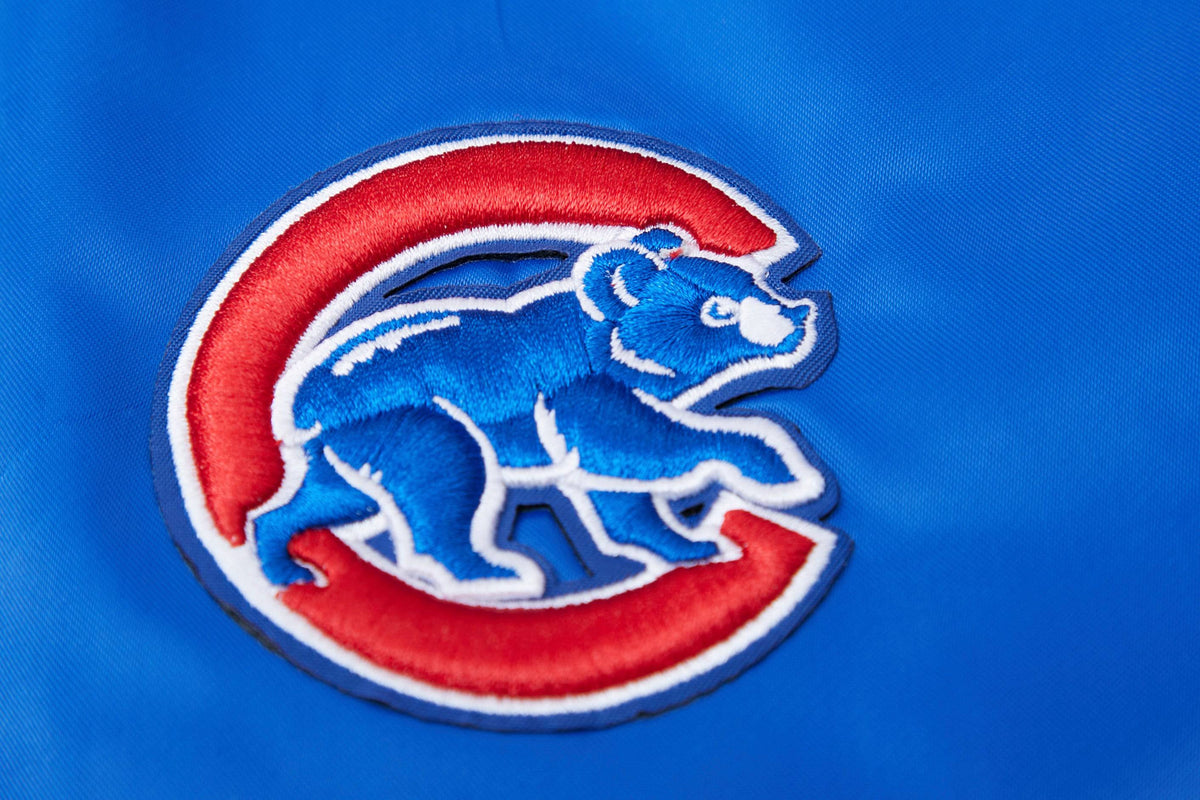 MLB CHICAGO CUBS CLASSIC WOMEN'S SATIN JACKET (ROYAL BLUE)