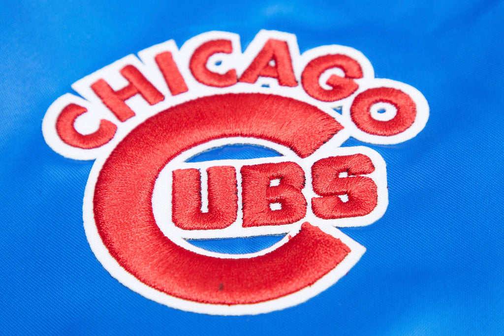 MLB CHICAGO CUBS CLASSIC WOMEN'S SATIN JACKET (ROYAL BLUE)
