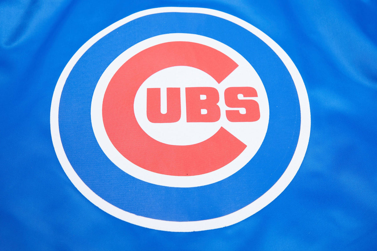 MLB CHICAGO CUBS CLASSIC WOMEN'S SATIN JACKET (ROYAL BLUE)