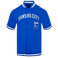MLB KANSAS CITY ROYALS CLASSIC MEN'S WARM UP JACKET (ROYAL BLUE)