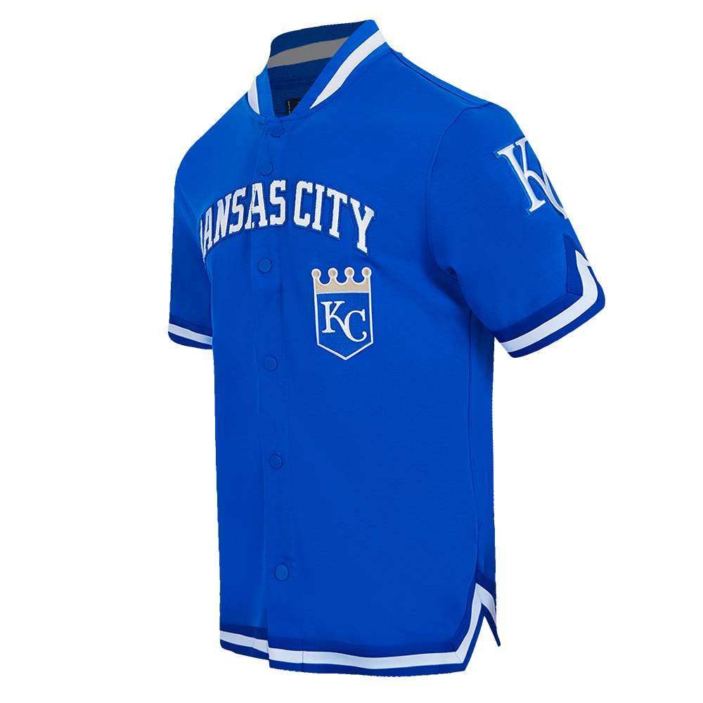 MLB KANSAS CITY ROYALS CLASSIC MEN'S WARM UP JACKET (ROYAL BLUE)