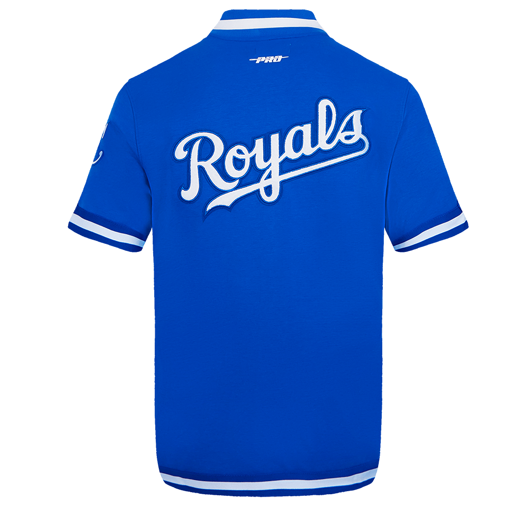 MLB KANSAS CITY ROYALS CLASSIC MEN'S WARM UP JACKET (ROYAL BLUE)